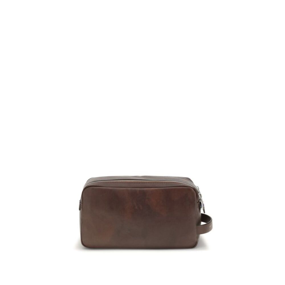 Brunello Cucinelli Men Leather Beauty Case